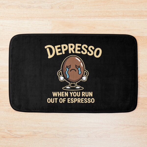 Item preview, Depresso Coffee Bean Caffeine Addict Graphic designed and sold by skanderio.