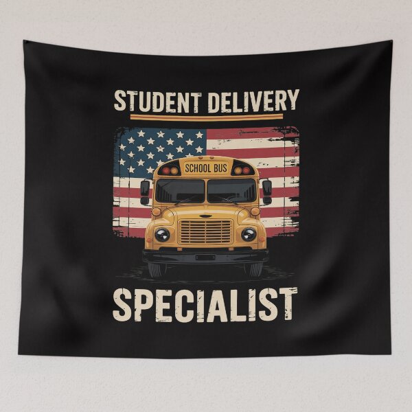 Item preview, School Bus Driver's American Flag Pride School Bus Driver designed and sold by tlallimicrichi.