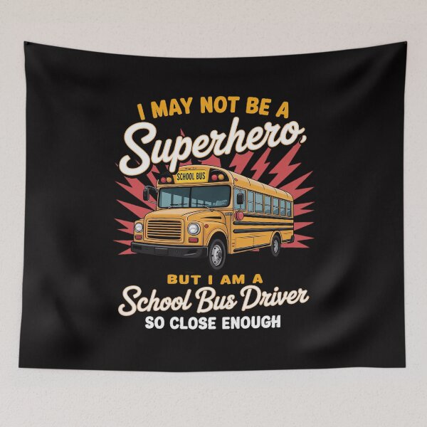 Item preview, School Bus Driver Superhero designed and sold by tlallimicrichi.