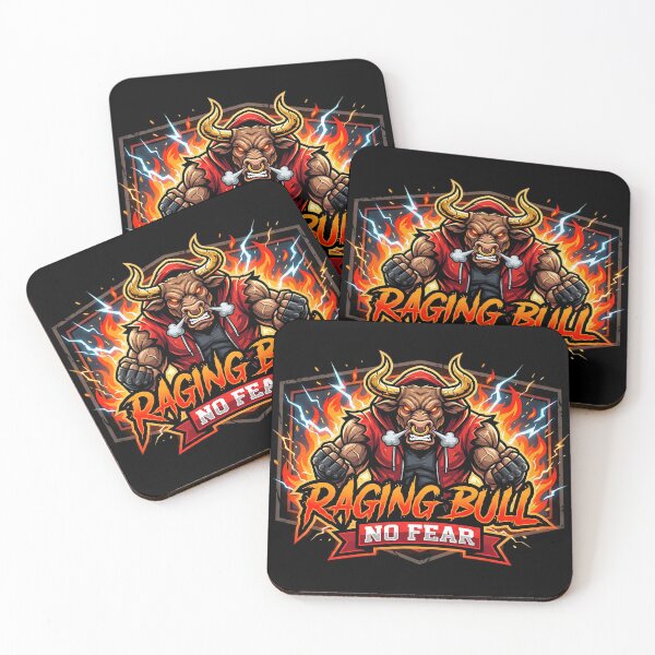 Item preview, Raging Bull — No Fear | Aggressive Street Fighter Animal Design designed and sold by SoulenCify.