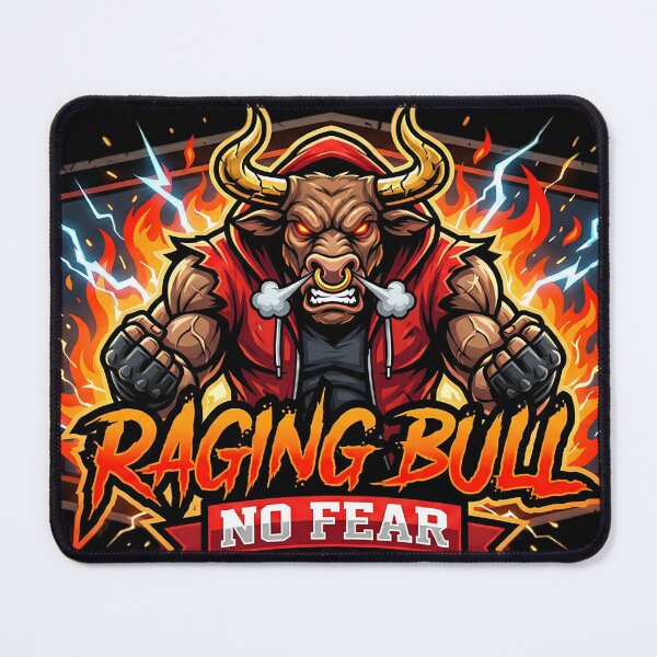 Item preview, Raging Bull — No Fear | Aggressive Street Fighter Animal Design designed and sold by SoulenCify.