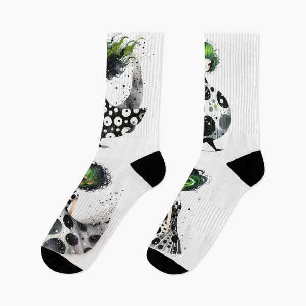 Item preview, Girl with Green Hair designed and sold by Beyondnote-Art.