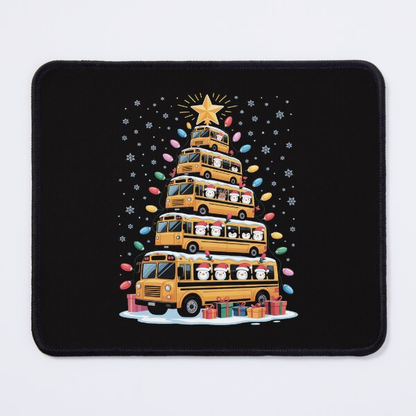 Item preview, School Bus Christmas Tree Santa Bus Driver designed and sold by tlallimicrichi.