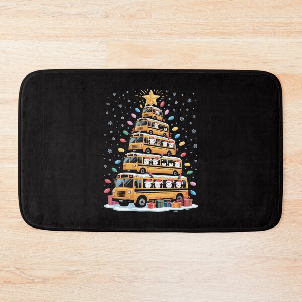 Item preview, School Bus Christmas Tree Santa Bus Driver designed and sold by tlallimicrichi.