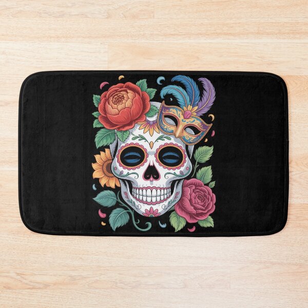 Item preview, Dia De Los Muertos Sugar Skull Flower Day The Dead designed and sold by skanderio.