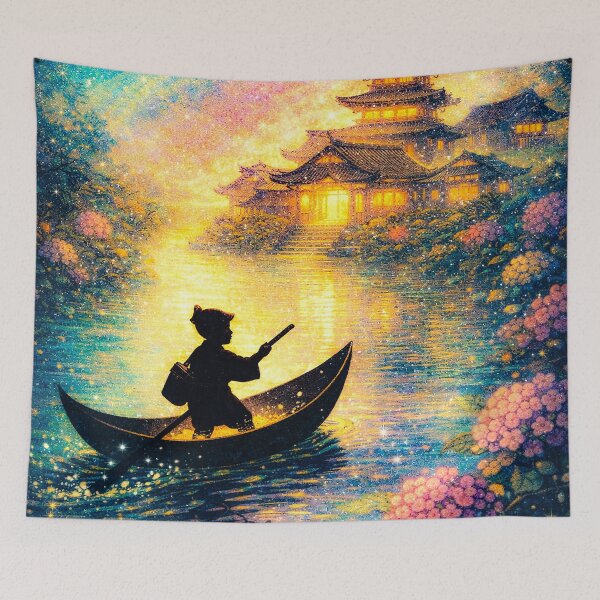 Item preview, Issun Boshi River Shadow Art designed and sold by KageArt-Studio.