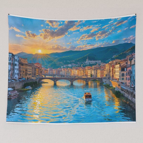 Item preview, Sunset Over Florence City Italy designed and sold by Modern-Tropical.