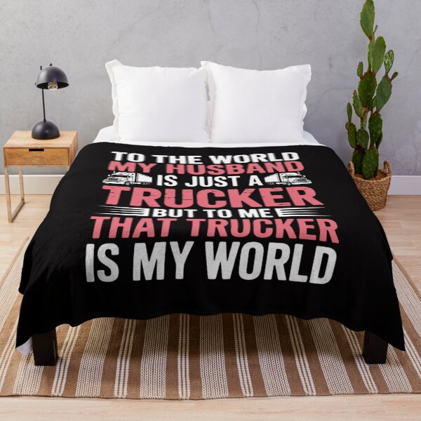 Item preview, My Husband Is My World - Trucker Wife Semi Truck Driver designed and sold by tlallimicrichi.