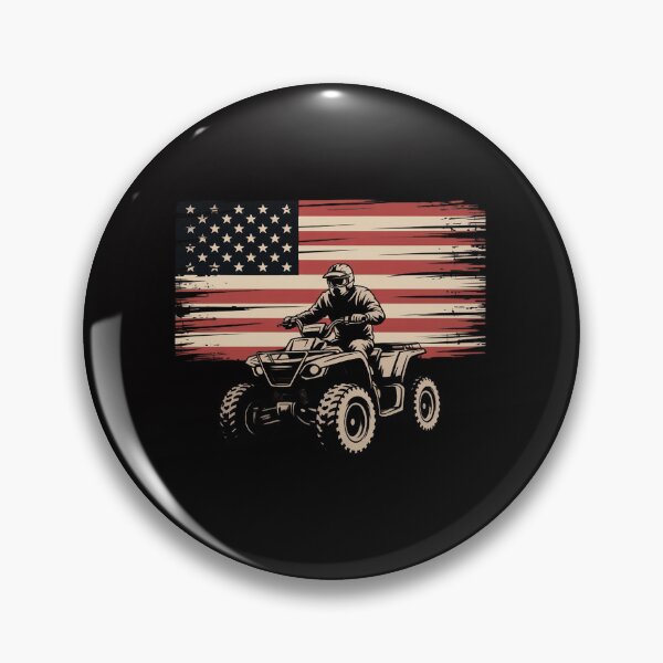 Item preview, Men Boys USA Flag ATV - All Terrain Vehicle Drivers designed and sold by tlallimicrichi.