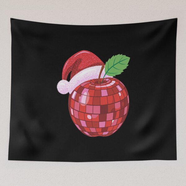 Item preview, Disco Apple Santa Hat Red Christmas Vibes designed and sold by skanderio.