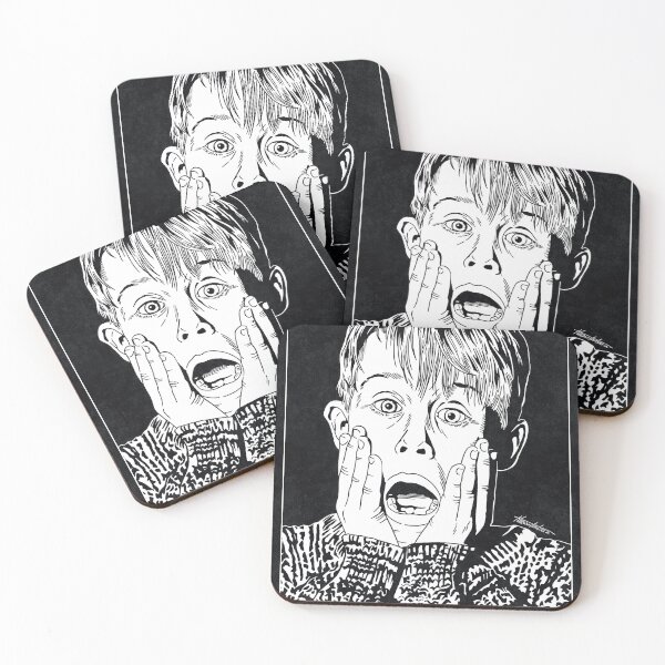 Item preview, KEVIN McCALLISTER - Home Alone (Black and White) designed and sold by FamousWeirdosRB.
