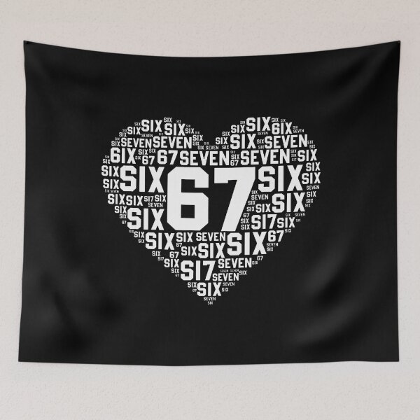 Item preview, Funny 67 Meme Six Seven Heart Matching Couples Valentines designed and sold by PaulaStokes2.