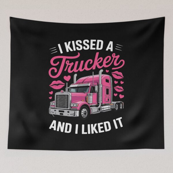 Item preview, I Kissed A Trucker Truck Driver Wife Girlfriend Women designed and sold by duolastgend.
