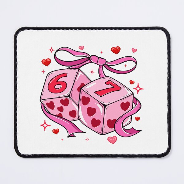 Item preview, Couquette Dice Six Seven Valentine, Be Mine , Cupid Love, Couple designed and sold by vintagearttee.