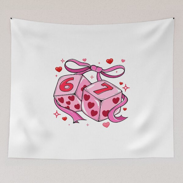 Item preview, Couquette Dice Six Seven Valentine, Be Mine , Cupid Love, Couple designed and sold by vintagearttee.