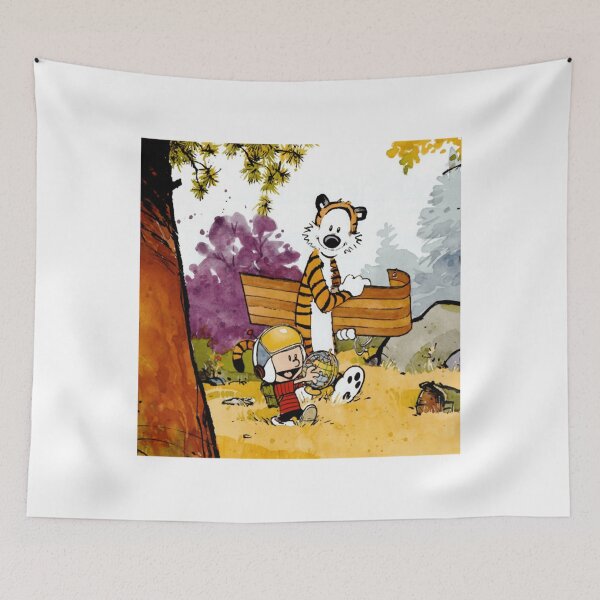 Item preview,  Calvin and hobbes Funny Sticker designed and sold by Carley Peter.