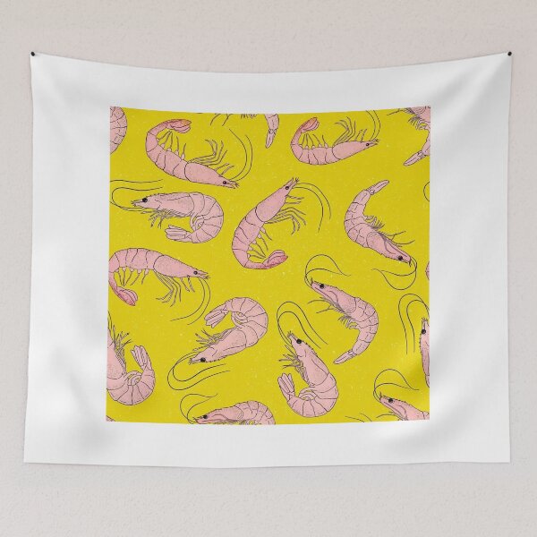Item preview, Minimal Shrimp Outline designed and sold by Wieckmananddoc.