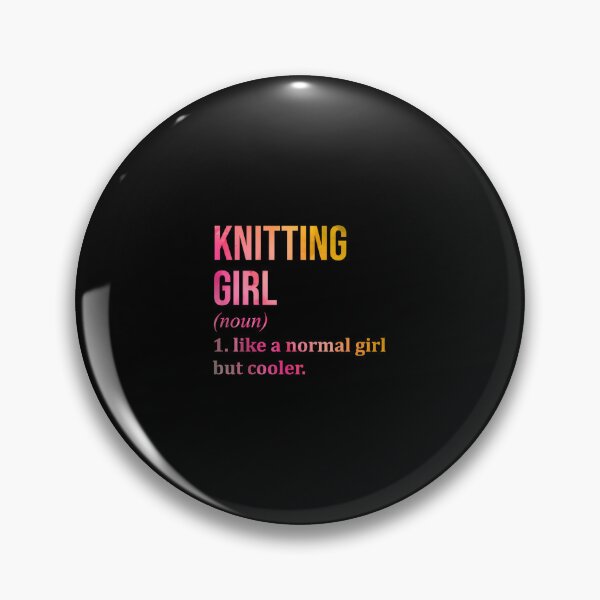 Item preview, Knitting Girl Definition In Watercolor designed and sold by pfanodlnazb.