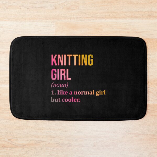 Item preview, Knitting Girl Definition In Watercolor designed and sold by pfanodlnazb.