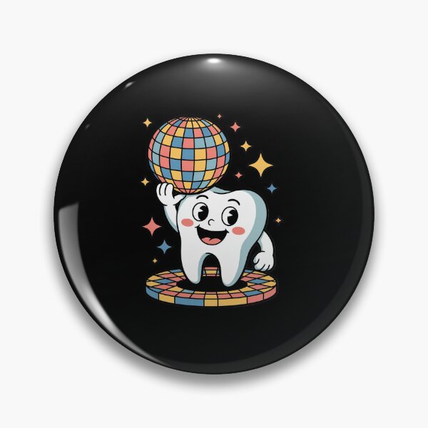 Item preview, Colorful Tooth with Toothbrush for a Look designed and sold by KonopikaaArt.