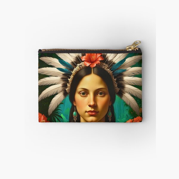 Item preview, The Roja Lisa - A Portrait from a Mesoamerican inspired Renaissance designed and sold by TheOuroborean.