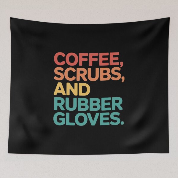 Item preview, Coffee Scrubs Rubber Gloves Nurse Doctor Medical designed and sold by duolastgend.