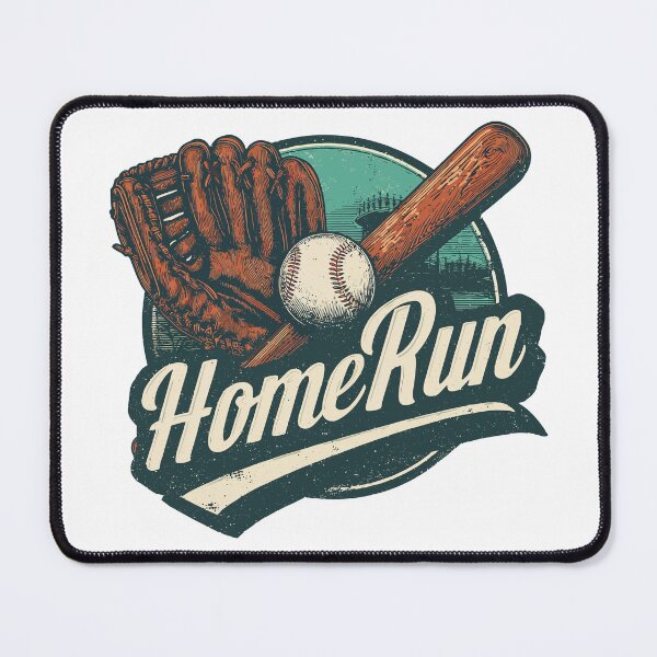 Item preview, Home Run Baseball – Vintage Sports Art for Baseball Fans designed and sold by DConcept.