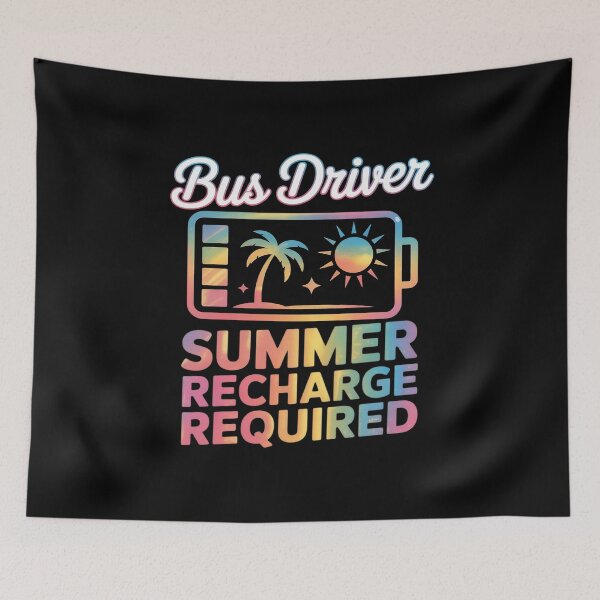 Item preview, Bus Driver Summer Recharge Required - Last Day of School Bus designed and sold by duolastgend.