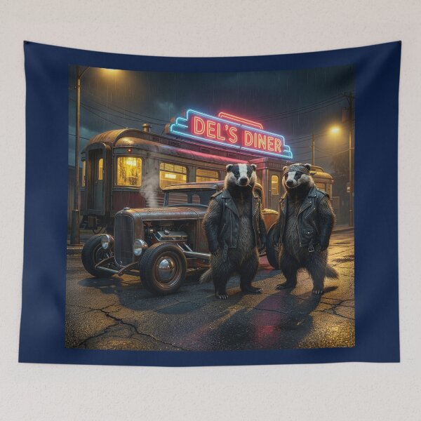 Item preview, Badger Toughs About to Burn Rubber designed and sold by Tridentulus.