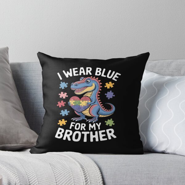 Item preview, I Wear Blue For My Brother Autism Awareness Puzzle Family designed and sold by KonopikaaArt.