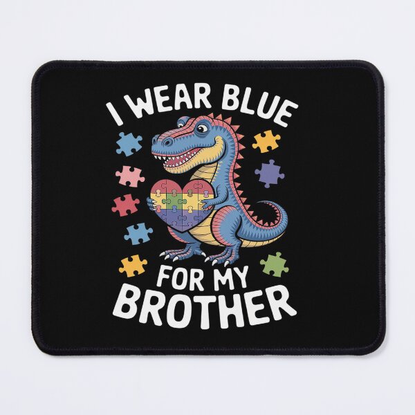 Item preview, I Wear Blue For My Brother Autism Awareness Puzzle Family designed and sold by KonopikaaArt.