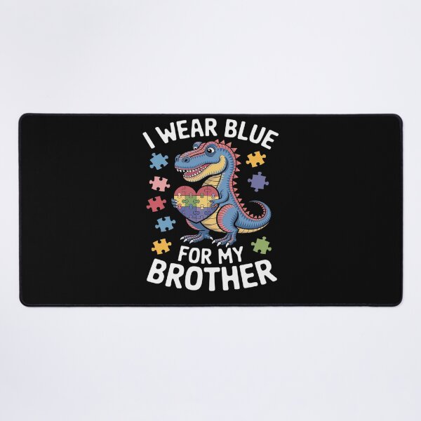 Item preview, I Wear Blue For My Brother Autism Awareness Puzzle Family designed and sold by KonopikaaArt.