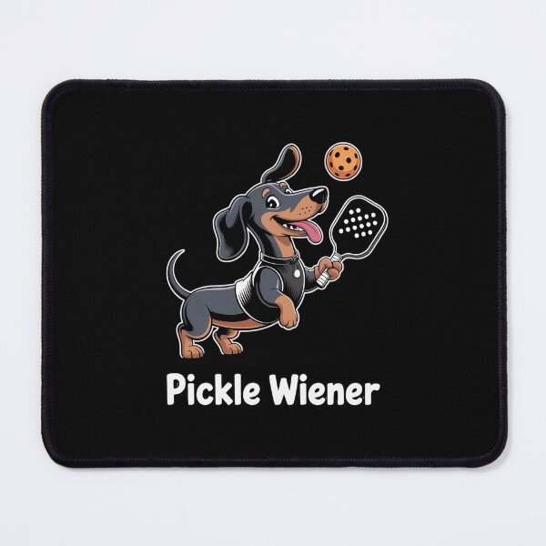 Item preview, Dog Playing Pickleball Pickle Wiener Dog Dachshund designed and sold by imsamaharem.