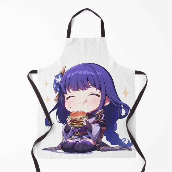 Item preview, Raiden Shogun Genshin Impact Game Chibi Kawaii Burger Anime Girl Spark designed and sold by mildaclairmo.