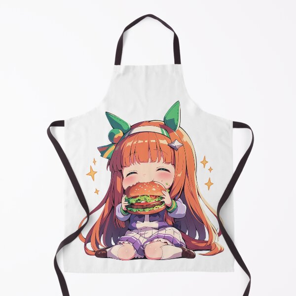 Item preview, Silence Suzuka Uma Musume Pretty Derby Anime Girl Chibi Kawaii Burger Starry Joy designed and sold by mildaclairmo.