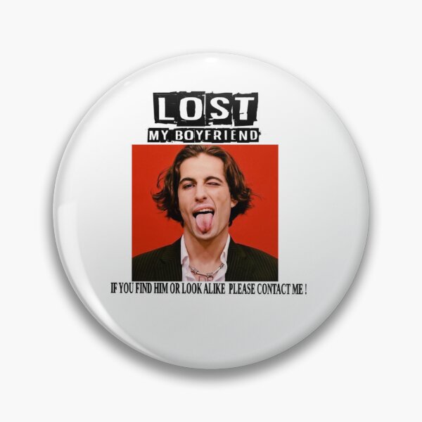 Item preview, Damiano David Lost Boyfriend Funny Meme - Missing Poster Art designed and sold by AidanToma.