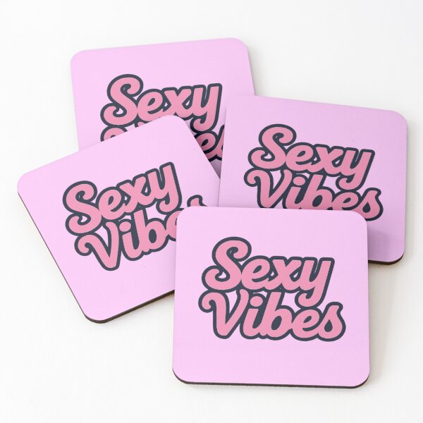 Artikelvorschau, Sexy Vibes Retro Pink Cursive Typography Design entworfen und verkauft von H2Vibes.