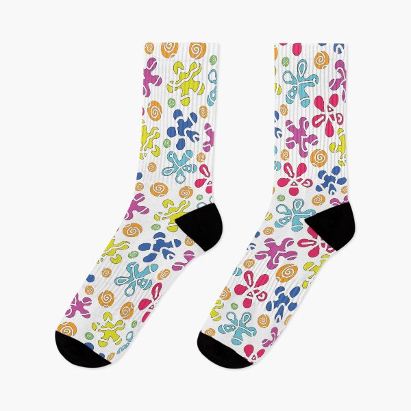 Item preview, Playful Abstract Doodle Shapes Pattern designed and sold by AleksaDesignMTL.