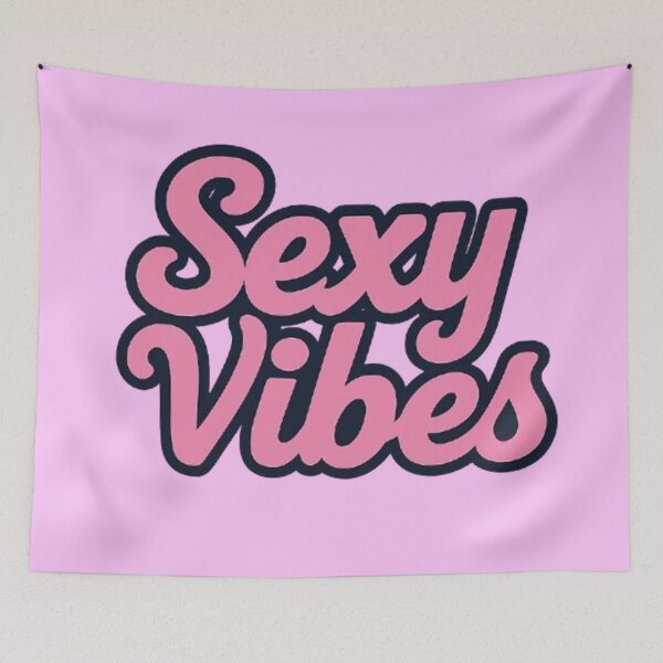 Item preview, Sexy Vibes Retro Pink Cursive Typography Design designed and sold by H2Vibes.