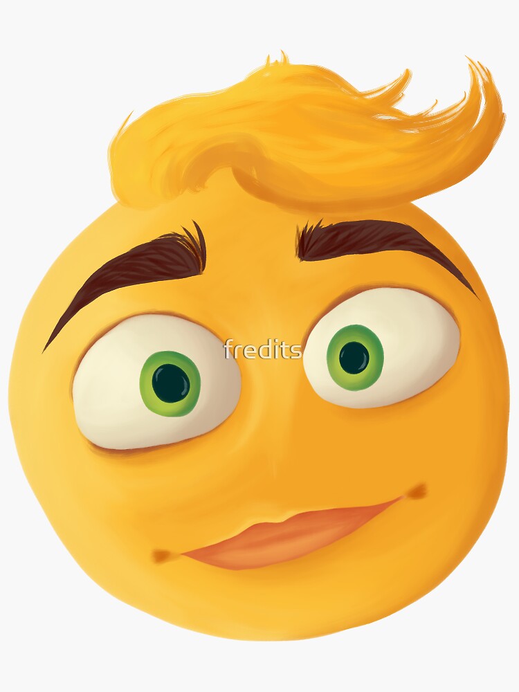&ldquo;haunting gene from the emoji movie&rdquo; Sticker for Sale by fredits