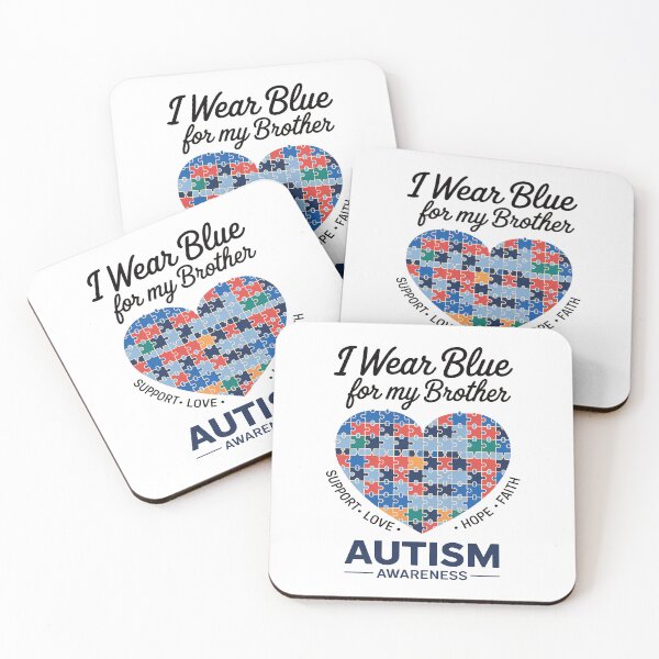Item preview, I Wear Blue For My Brother Autism Awareness Sister Boys Kids designed and sold by KonopikaaArt.