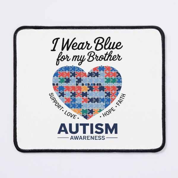 Item preview, I Wear Blue For My Brother Autism Awareness Sister Boys Kids designed and sold by KonopikaaArt.