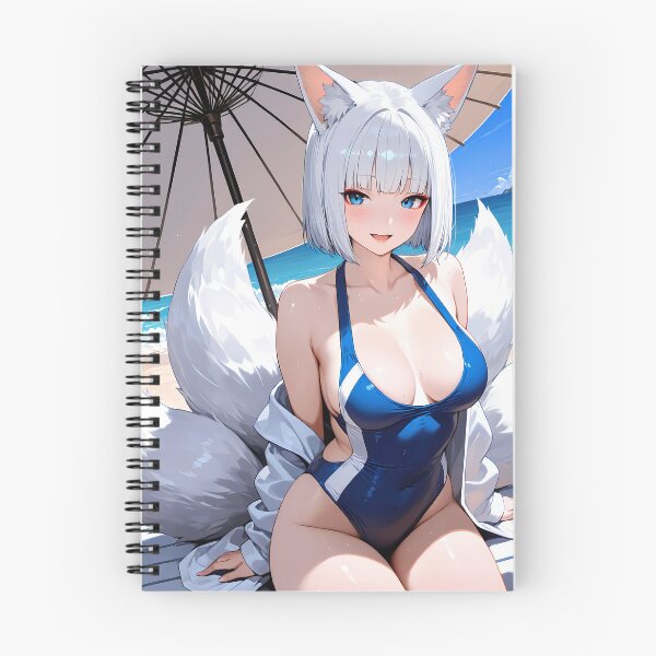 Artikelvorschau, Azur Lane Anime Azure Fox Kaga Serene Elegance Beneath Seaside Umbrella entworfen und verkauft von mildaclairmo.