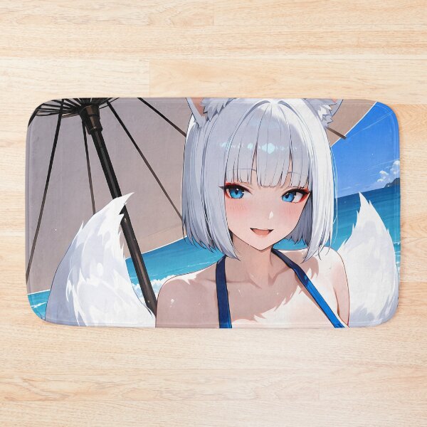 Artikelvorschau, Azur Lane Anime Azure Fox Kaga Serene Elegance Beneath Seaside Umbrella entworfen und verkauft von mildaclairmo.