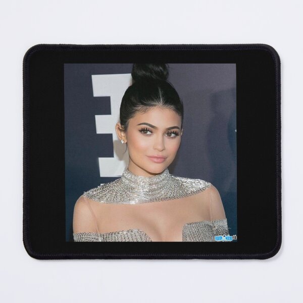 Item preview, Kylie Jenner Sparkling Silver Metallic Fashion Portrait designed and sold by AidanToma.