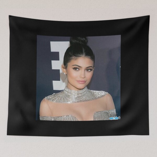 Item preview, Kylie Jenner Sparkling Silver Metallic Fashion Portrait designed and sold by AidanToma.