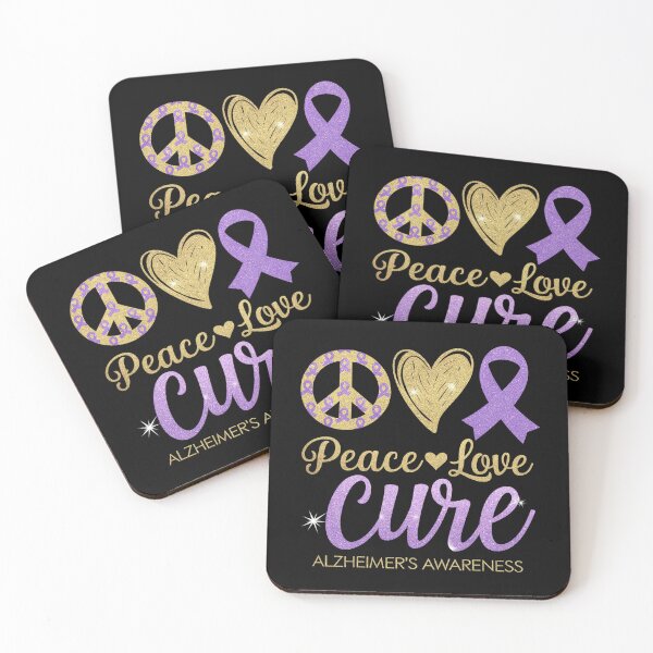 Item preview, Peace Love Cure Alzheimer's Awareness designed and sold by KonopikaaArt.