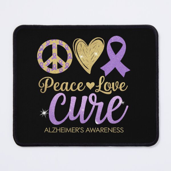 Item preview, Peace Love Cure Alzheimer's Awareness designed and sold by KonopikaaArt.
