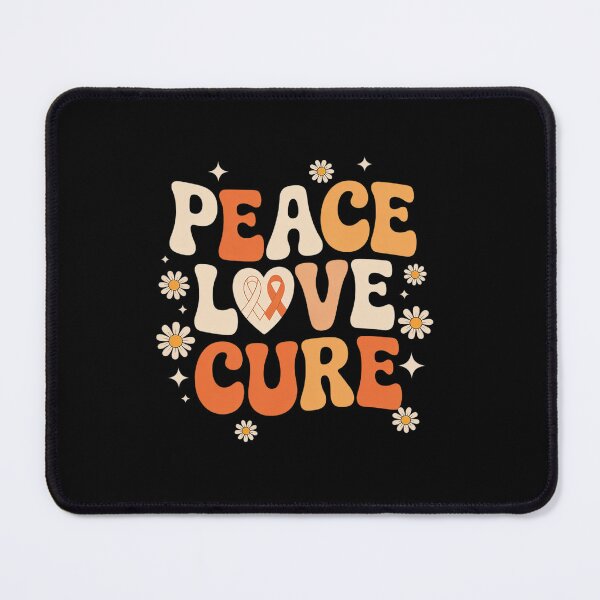 Item preview, Peace Love cure Leukemia awareness men women Support Squad designed and sold by KonopikaaArt.