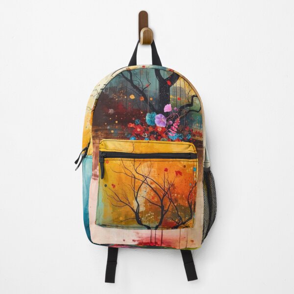 Item preview, Landscape with Mirrored Trees Painting designed and sold by Modern-Tropical.